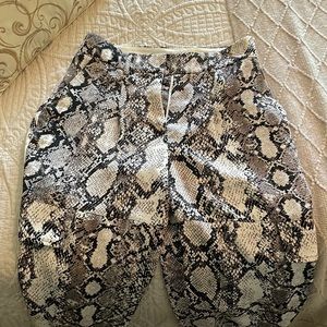 Animal print pants